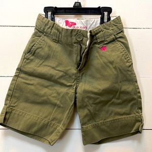 Girls Bermuda shorts. Olive green. Size 6
